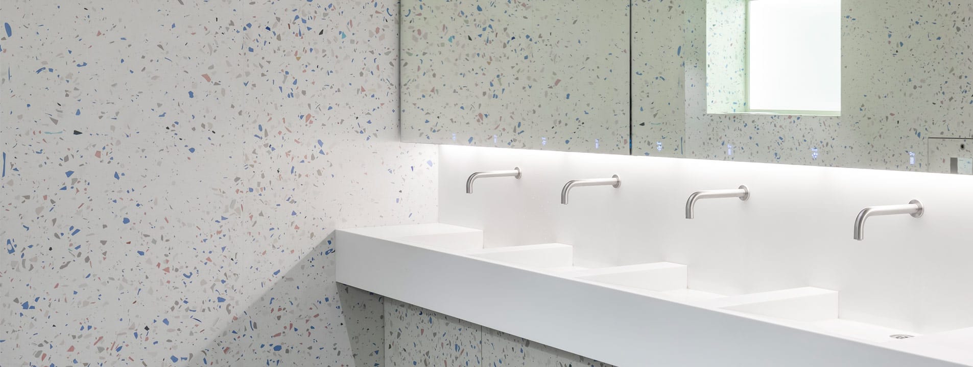 Dolphin Alavo mirror system is a fully customisable behind-mirror washwall system