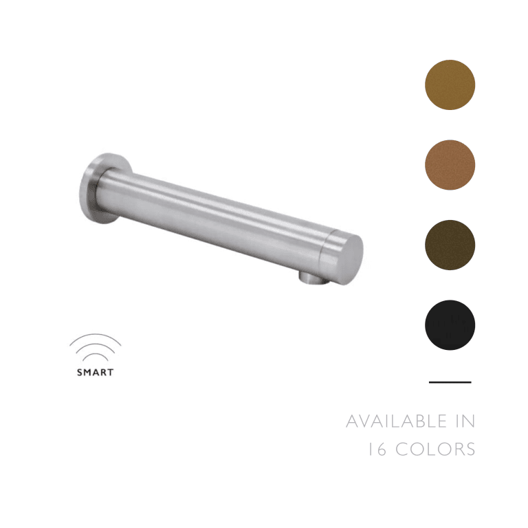 Dolphin Inform straight wall tap - StrataPlate version