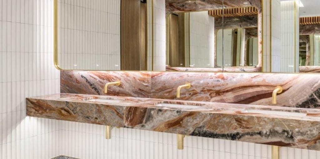 Solid Surface Wash Trough at Forrestway Shopping Centre